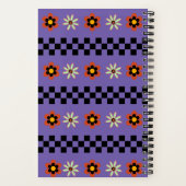 Retro Punk Bloemen Notitieboek (Achterkant)