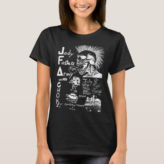 Retro punkshow: Jody Foster's Army T-shirt (Voorkant)