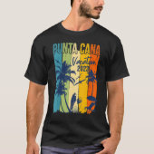 Retro Punta Cana 2023 Dominicaanse Familie Vacatio T-shirt (Voorkant)