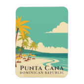 Retro Punta Cana Souvenir Dominicaanse Republiek Magneet (Verticaal)