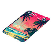 Retro Punta Cana Souvenir Dominican Republic Beach Magneet (Linkerzijde)