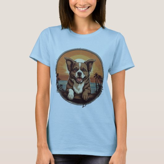 Retro Puppy T-shirt (Voorkant)
