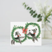 Retro  puree in wielrennen briefkaart (Staand voorkant)