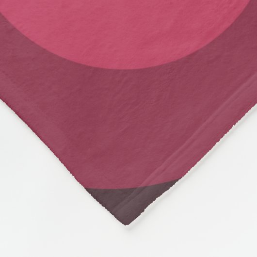 Retro Purple Circles Fleece Deken (Hoek)