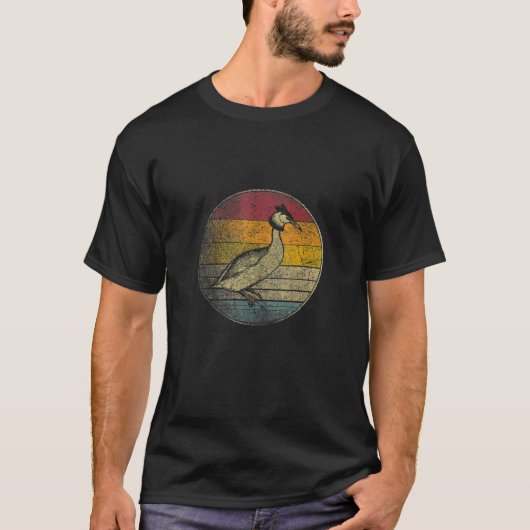 Retro  Puteketeke Nieuw-Zeeland is Vogel van de T-shirt (Voorkant)