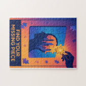 Retro puzzel spel abstract voor de liefhebber (Horizontaal)