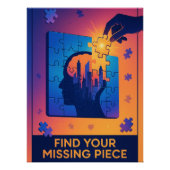 Retro puzzel spel abstract voor de liefhebber perfect poster (Voorkant)