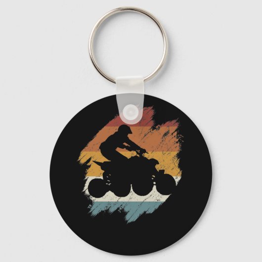 Retro  Quad Sleutelhanger (Voorkant)