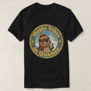 Retro Quebec Esdoornsiroop T-shirt