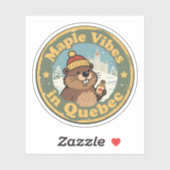 Retro Quebec Maple Syrup Sticker (Vel)
