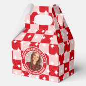 Retro Queen of Hearts Vrijgezellenfeest Foto Bedankdoosjes (Voorkant)