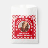 Retro Queen of Hearts Vrijgezellenfeest Foto Bedankzakje (Voorkant)