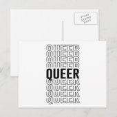 Retro Queer Design Briefkaart (Voorkant / Achterkant)