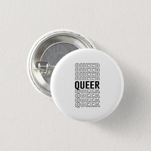 Retro Queer Design Ronde Button 3,2 Cm (Voorkant /achterkant)