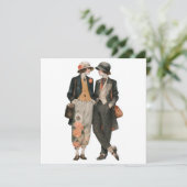 Retro queer modereportage 2 - decoupage vel, kaart (Staand voorkant)