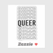 Retro Queer Patroon Sticker (Vel)