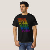 Retro Queer Patroon T-shirt (Voorkant volledig)