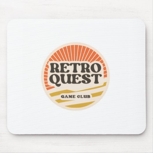 Retro Quest Vintage Gamen Muismat (Voorkant)