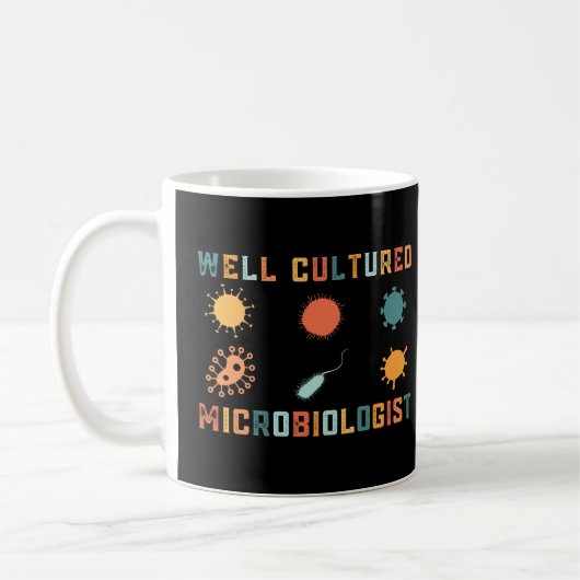 Retro  Quote goed gekweekte microbioloog Koffiemok (Links)