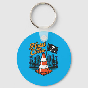 Retro Quote Hijs De Kegel Grappig Vintage Gewassen Sleutelhanger