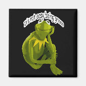 Retro Quote Its Not Easy Being Green Funny Frog An Magneet (Voorkant)
