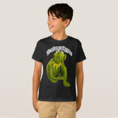 Retro Quote Its Not Easy Being Green Funny Frog An T-shirt (Voorkant volledig)