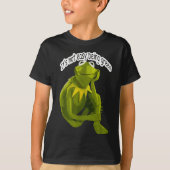 Retro Quote Its Not Easy Being Green Funny Frog An T-shirt (Voorkant)