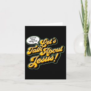 Retro Quote laat ons het hebben over Jesus Basic C Kaart
