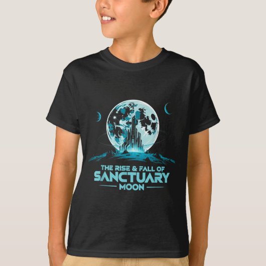 Retro Quote The Rise And Fall Of Sanctuary Moon Cl T-shirt (Voorkant)