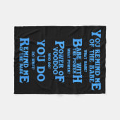 Retro Quote You Remind Me Of The Babe Basic Funny  Fleece Deken (Voorkant (Horizontaal))