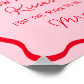 Retro raad hoeveel kusjes spelbord poster (Hoek)