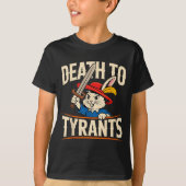 Retro Rabbit Meme Death To Tyrants Funny  T-shirt (Voorkant)