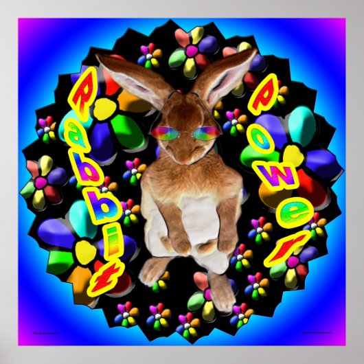 Retro Rabbit Poster (Voorkant)