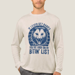 Retro  Rabiës Raccoon Sarcastische Humor Tri-Blend Shirt