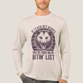 Retro  Rabiës Raccoon Sarcastische Humor Tri-Blend Shirt
