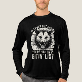 Retro  Rabiës Raccoon Sarcastische Humor Tri-Blend Shirt