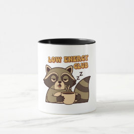 Retro Raccoon Low Energy Color Inside Mug Mok