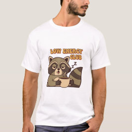 Retro Raccoon Low Energy Men’s Graphic T-Shirt