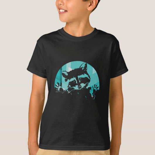 Retro Raccoon T-shirt (Voorkant)