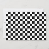 Retro Race Car Fast One Theme Birthday Kaart (Achterkant)