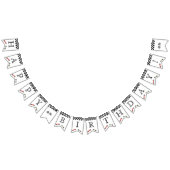 Retro Race Car Theme Birthday Vlaggetjes (Alle)