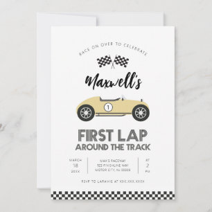 Retro Raceauto Eerste Ronde Rond het Circuit Verja Kaart