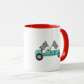 Retro  raceauto mok (Voorkant rechts)