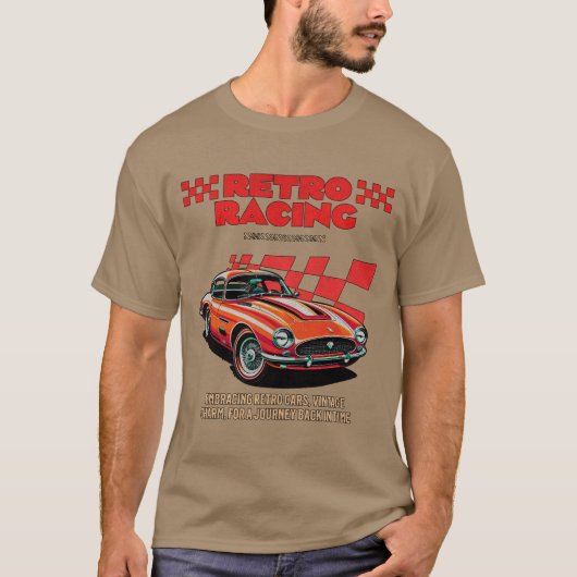 RETRO RACEN T-SHIRT (Voorkant)