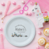 Retro Racing Cars Moon Stars Derde verjaardag Papieren Bordje (Feest)