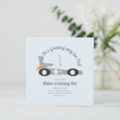 Retro Racing Cars Moon Stars Eerste verjaardag (Staand voorkant)