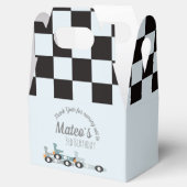 Retro Racing Cars Moon Stars Turning Three Party Bedankdoosjes (Geopend)