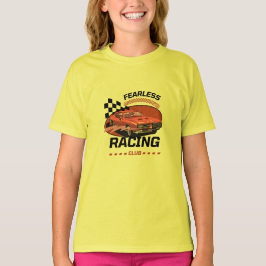 Retro Racing Club-auto T-shirt (Voorkant)