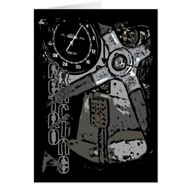 Retro Racing oldtimer — Grafisch ontwerp (Voorkant)