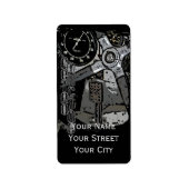 Retro Racing oldtimer — Grafisch ontwerp Etiket (Voorkant)